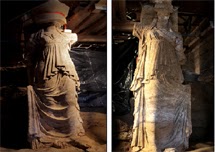 Die Karyatiden im Grab von Amphipolis vollständig enthüllt