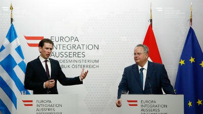 Außenminister Nikos Kotzias zum offiziellen Besuch in Österreich
