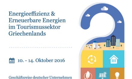 Konferenz und Geschäftsreise der Deutsch-griechischen Industrie- und Handelskammer (AHK) zum Thema „Energieeffizienz und erneuerbare Energien im Tourismussektor Griechenlands“.