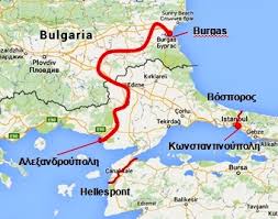Eisenbahnverbindung zwischen den Häfen Nordgriechenlands und Bulgariens
