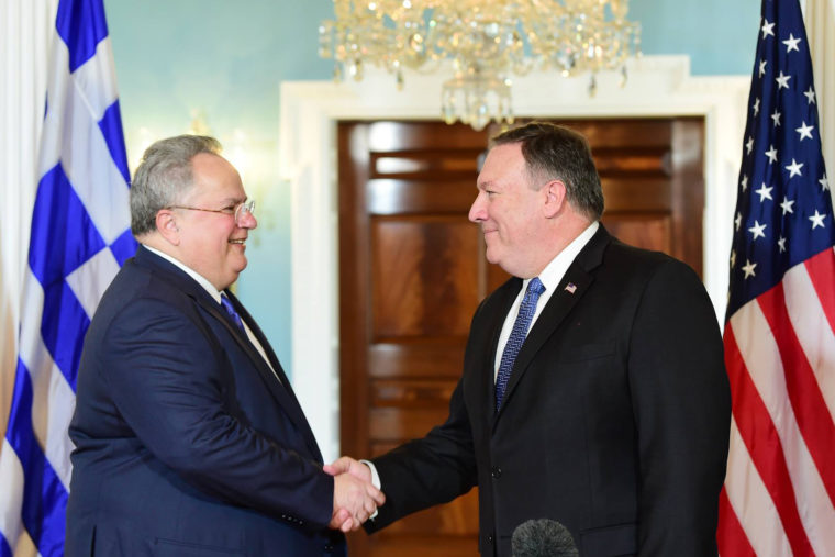Besuch des Außenministers Griechenlands in Washington (USA)