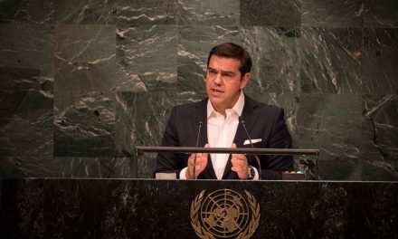 Der Premier Griechenlands, Alexis Tsipras, in New York