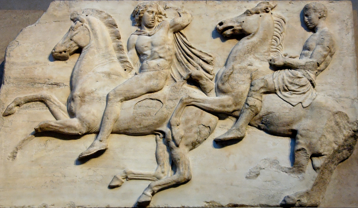 Cavalcade west frieze Parthenon BM