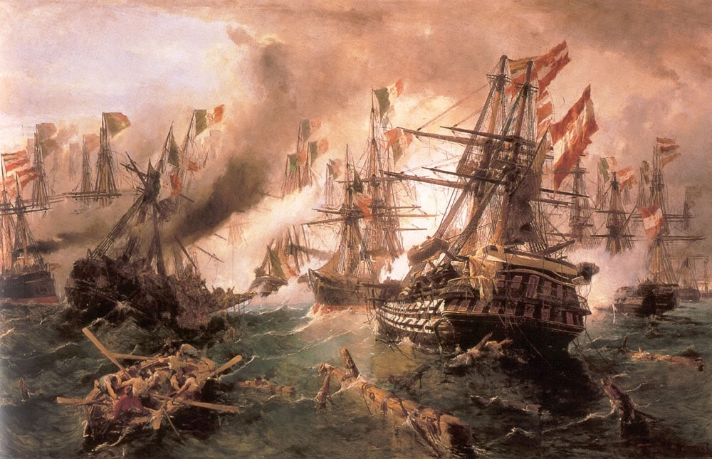 Constantine Volanakis Naval battle at Lissa