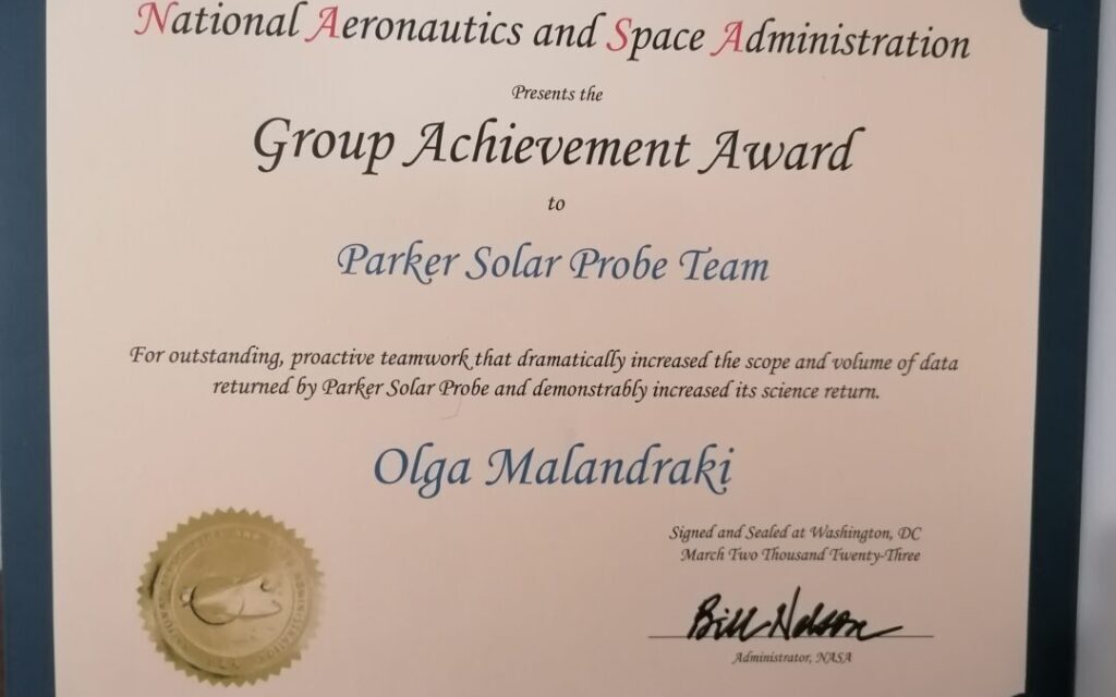 Auszeichnung für griechische Forscherin von der NASA
