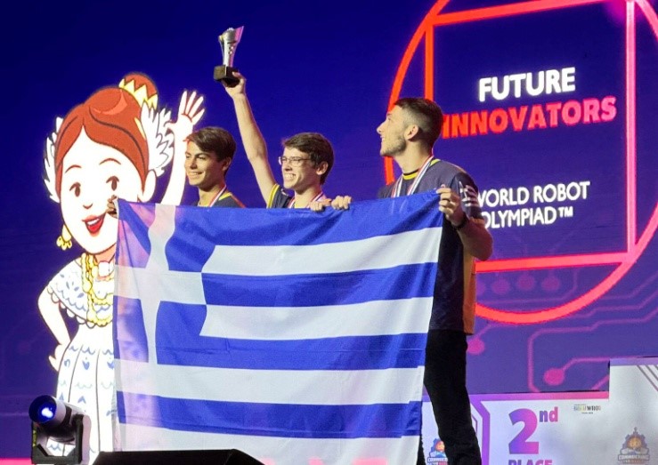 Griechisches Team bei der World Robotics Olympiad 2023: 1. Platz in Europa und 4. Platz weltweit