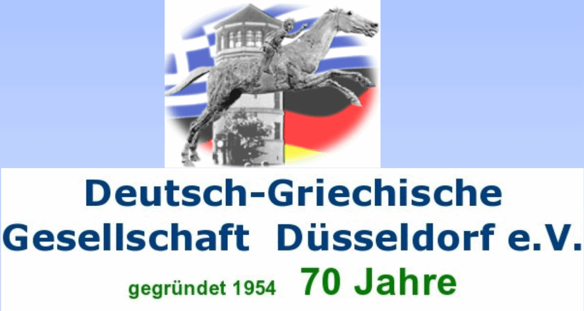 Die Vorsitzende der Deutsch-Griechischen Gesellschaft Düsseldorf (DGGD), Efthalia „Effi“ Bikaki, im Gespräch