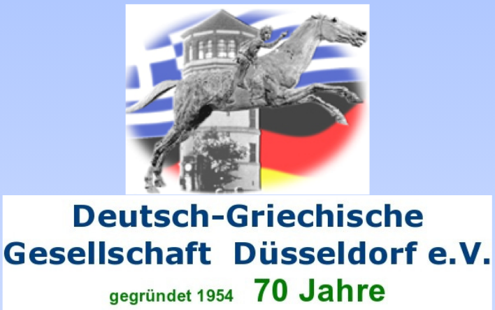 Die Vorsitzende der Deutsch-Griechischen Gesellschaft Düsseldorf (DGGD), Efthalia „Effi“ Bikaki, im Gespräch