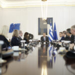 Unterzeichnung der Vereinbarungen zur Vergabe ausschließlicher Rechte zur Exploration und Ausbeutung von Kohlenwasserstoffen in Meeresgebieten südlich des Peloponnes und Kretas