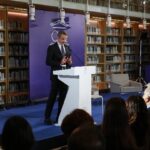 Rede von Premierminister Kyriakos Mitsotakis bei der Veranstaltung zum Welttag der griechischen Sprache im Kulturzentrum der Stavros-Niarchos-Stiftung.